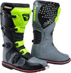 Cizme Moto MX Track Grey Neon Yellow