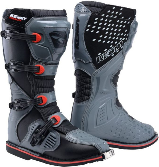 Cizme Moto MX Track Grey Red