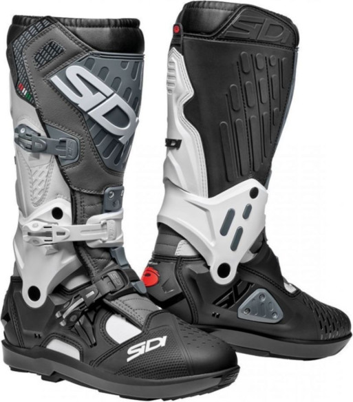 Cizme Moto Atojo SRS White-Black-Grey