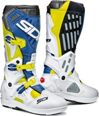 Cizme Moto Atojo SRS Yellow Fluo-White-Blue