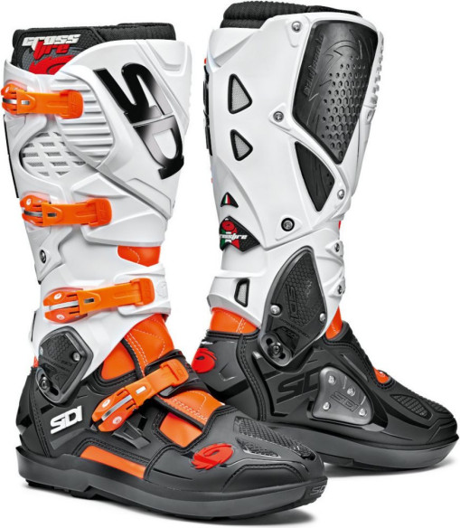 Cizme Moto Crossfire 3 SRS Orange Fluor-Black White