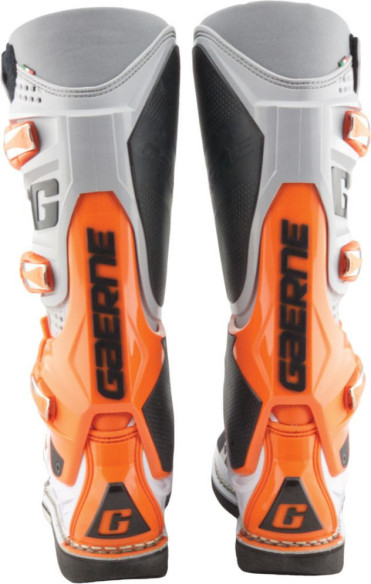 Cizme Moto MX SG12 Orange/Grey/White