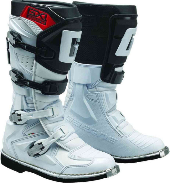 Cizme Moto MX GX1 Goodyear White/Black