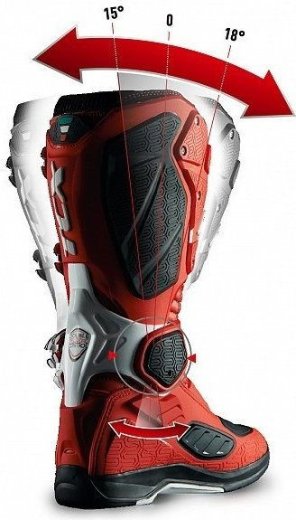 Cizme Moto MX COMP EVO 2 MICHELIN Red/White