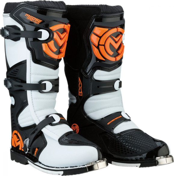Cizme Moto MX M1.3 Black/Orange/White