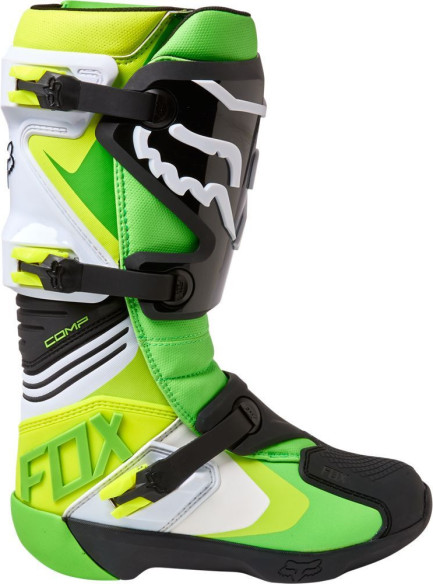 Cizme Moto MX Comp Green/Yellow