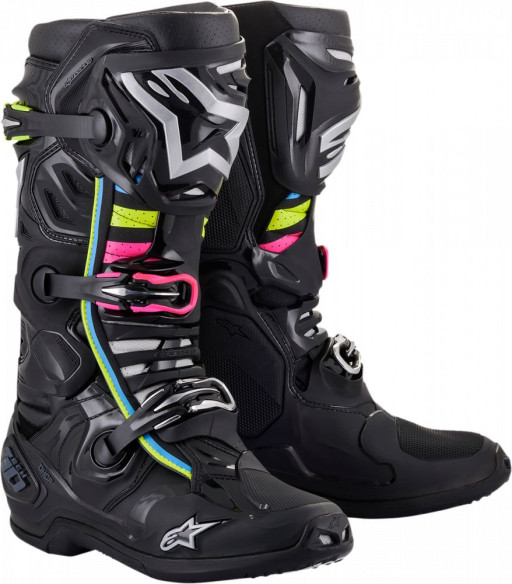 Cizme Moto MX T10 Vnt Bk Hue