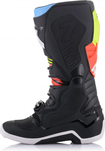 Cizme Moto MX T7 Bk/y/r