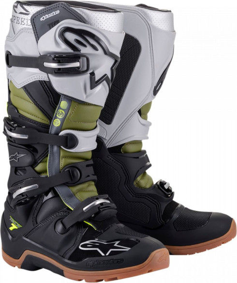 Cizme Moto MX T7 End Bk/si/gn