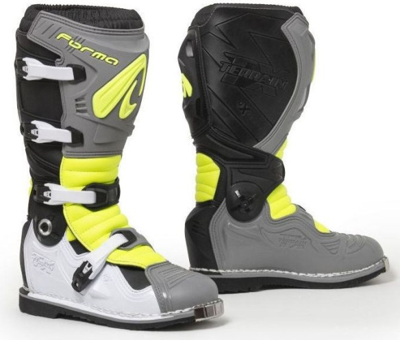 Cizme Enduro Terrain Evolution TX Grey/White/Yellow Fluo