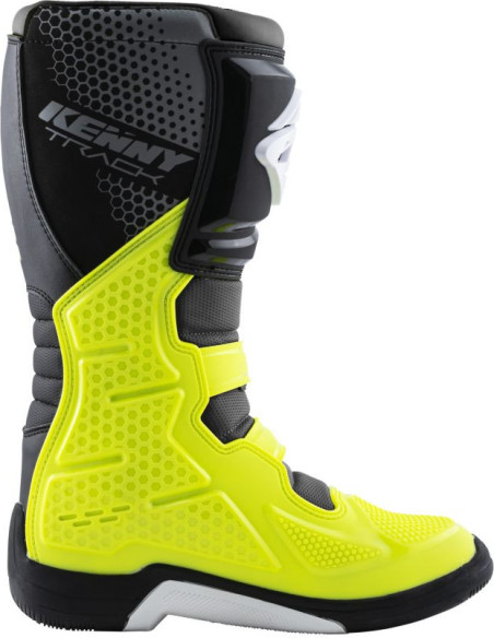 Cizme Enduro Track Adulte White Neon Yellow