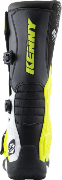 Cizme Enduro Track Adulte White Neon Yellow