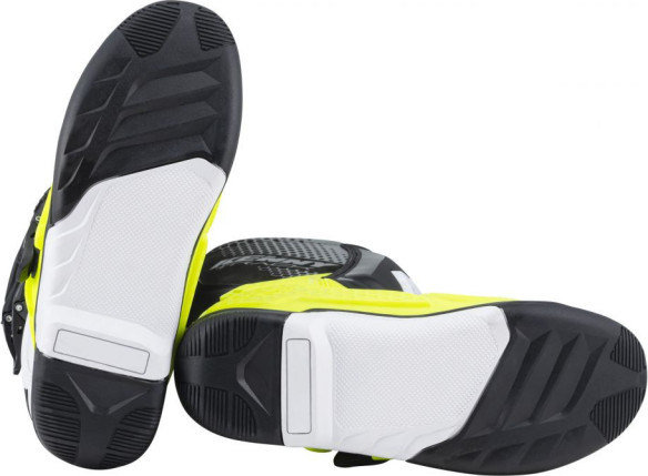 Cizme Enduro Track Adulte White Neon Yellow