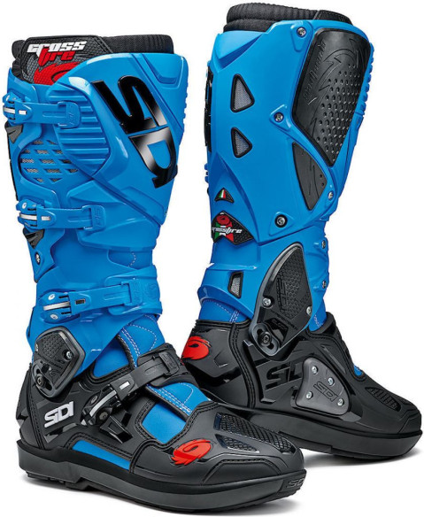 Cizme Enduro Crossfire 3 SRS Light Blue/Black