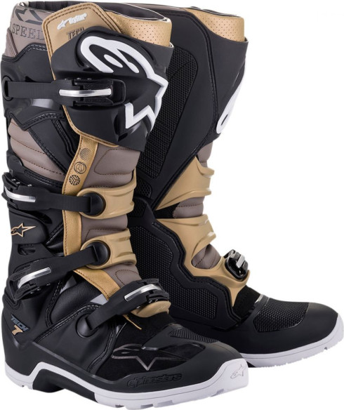 Cizme Enduro T7 End Black/Grey/Gold