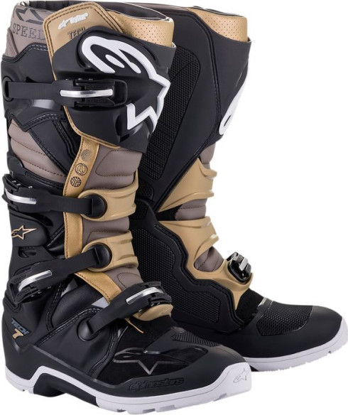 Cizme Enduro T7 End Black/Grey/Gold