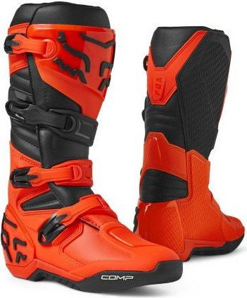 Cizme Moto Enduro Comp Black/Flo Orange