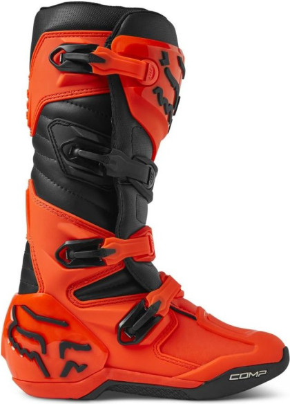 Cizme Moto Enduro Comp Black/Flo Orange