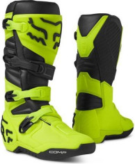 Cizme Moto Enduro Comp Black/Flo Yellow
