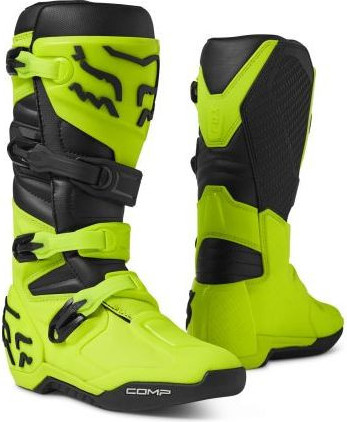 Cizme Moto Enduro Comp Black/Flo Yellow