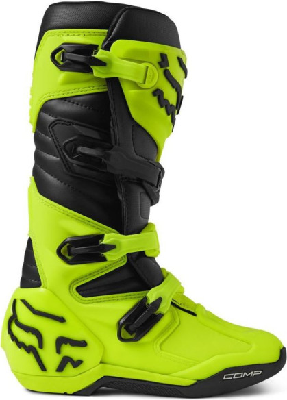 Cizme Moto Enduro Comp Black/Flo Yellow