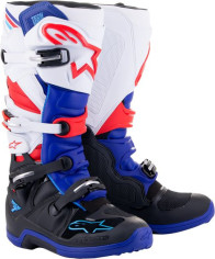 Cizme Moto Enduro Tech 7 Black/Blue/Red/White