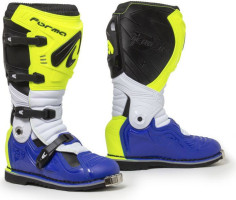 Cizme Moto Enduro Terrain Evolution TX Yellow Fluo/White/Blue