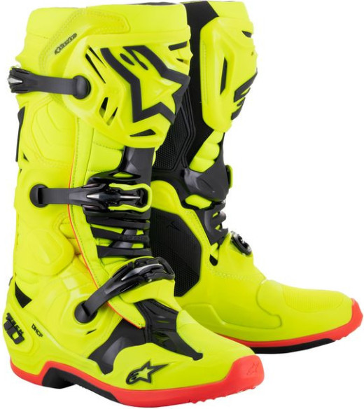 Cizme Moto Enduro/MX Tech 10 Yellow/Black/red 24