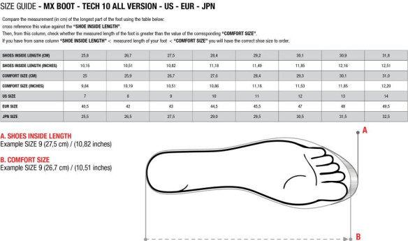 Cizme Moto Enduro/MX Tech 10 Yellow/Black/red 24