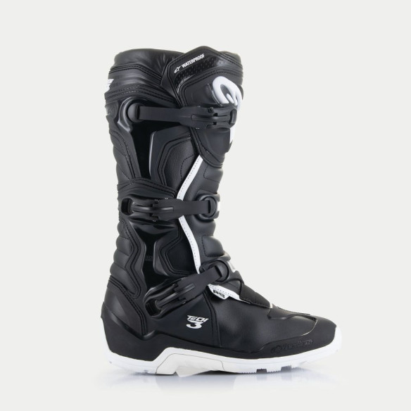 Cizme Moto Enduro/MX Tech 3 Enduro Waterproof Black/White 24