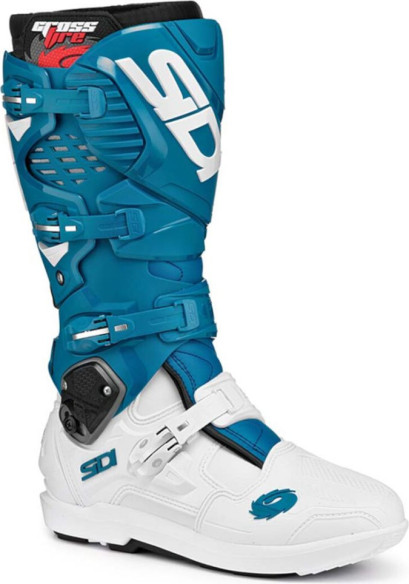 Cizme Moto MX/Enduro Crossfire 3 SRS White/Petrol 24