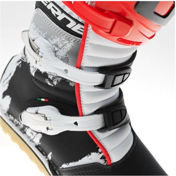 Cizme Moto Trial Balance Classic Red/Black 24