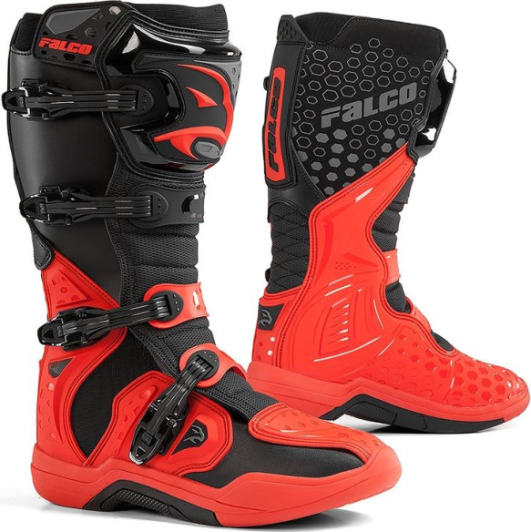Cizme Moto MX/Enduro Level 2 Black/Red