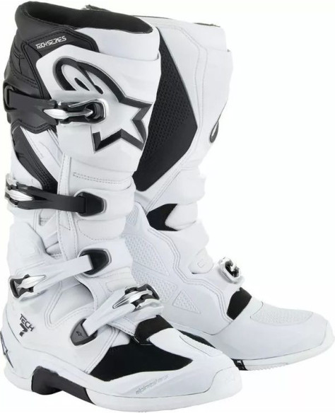 Cizme Moto MX/Enduro Tech 7 White/Black 24
