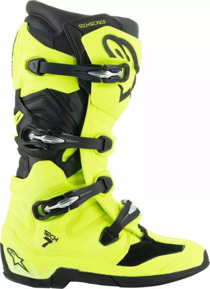Cizme Moto MX/Enduro Tech 7 Yellow Fluo/Black 24