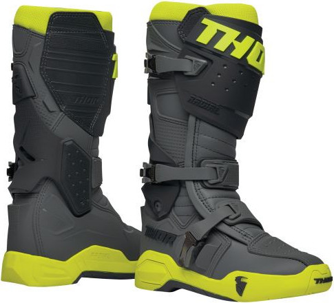 Cizme Moto MX/Enduro Radial Gray/Fluo Yellow 25
