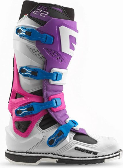 Cizme Moto MX/Enduro SG22 Purple/White/Rhodamine 24