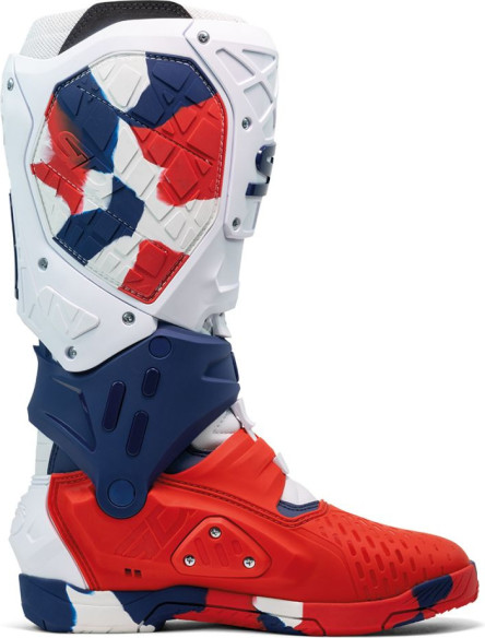 Cizme Moto Mx/Enduro Crossair X White/Navy/Red 25