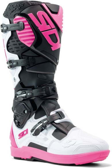 Cizme Moto MX/Enduro Crossfire 3 SRS Black/White/Pink 2025