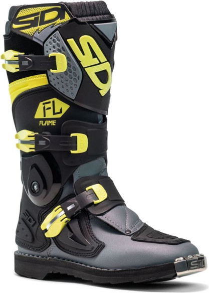 Cizme MX/Enduro Copii Flame Black/Lime/Grey 2025
