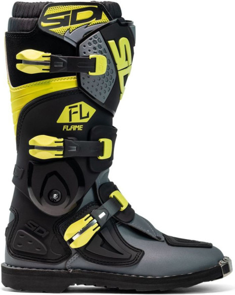 Cizme MX/Enduro Copii Flame Black/Lime/Grey 2025