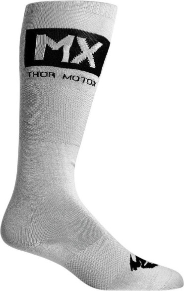 Sosete Moto MX Cool Gray/Black