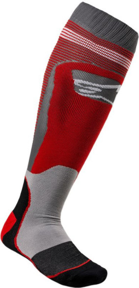 Sosete Moto MX Plus 1 Red/Gray