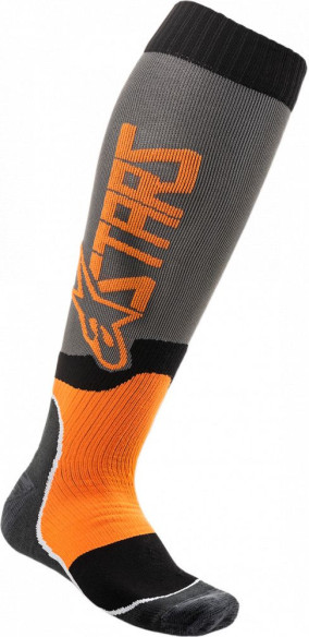 Sosete Moto MX Plus 2 Gray/Orange