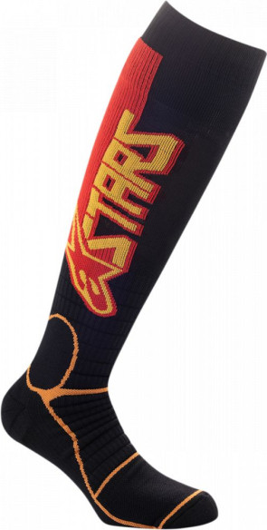 Sosete Moto MX Pro Black/Yellow/Orange