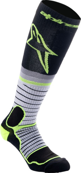 Sosete Moto Enduro/MX Pro Black/Gray/Yellow 24