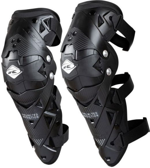 Genunchiere Moto MX Titanium Black