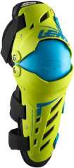 Genunchiere Moto MX Knee/Shin Guard Dual Axis Lime/Blue