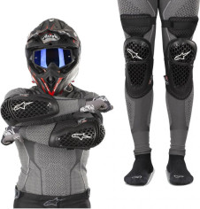 Set Genunchiere + Cotiere Bionic Plus Black