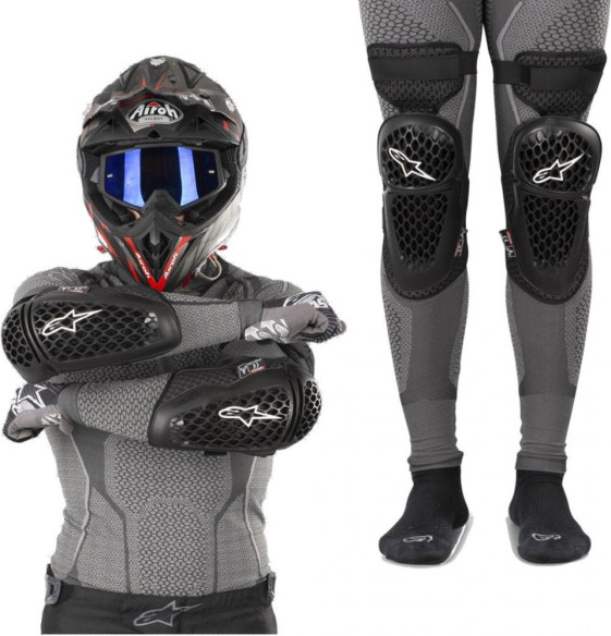 Set Genunchiere + Cotiere Bionic Plus Black